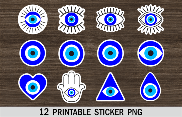 Download Evil Eye Stickers Png Printable Sticker - Stickers Collection