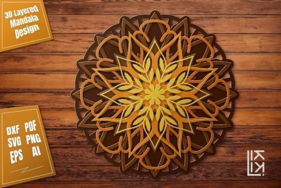 Download 3D Multilayer Mandala SVG Cut File Vol.7 - Premium Resources