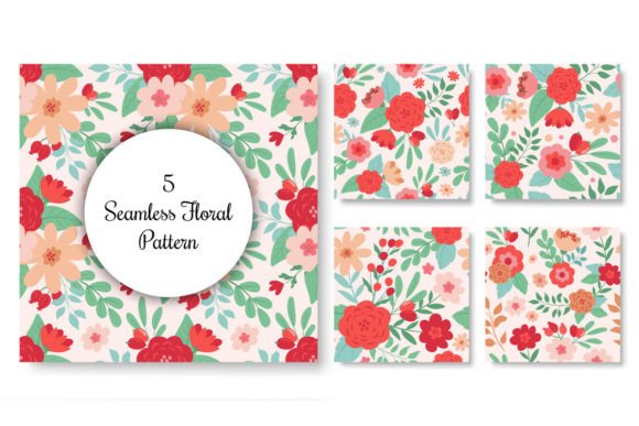 Download Romantic Floral Seamless Pattern - Seamless pattern Collection