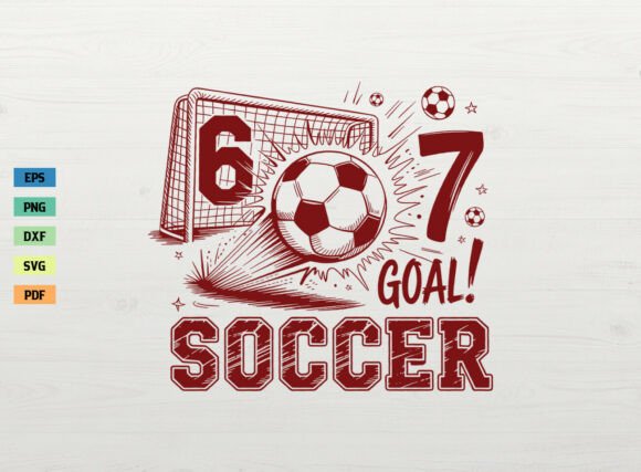 Download Six Seven Soccer Shirt SVG PNG - Premium Resources