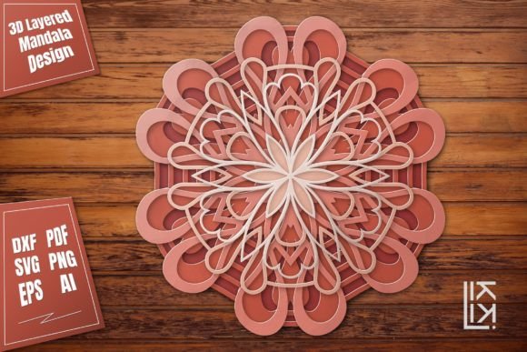 Download 3D Multilayer Mandala SVG Cut File Vol.5 - Premium Resources