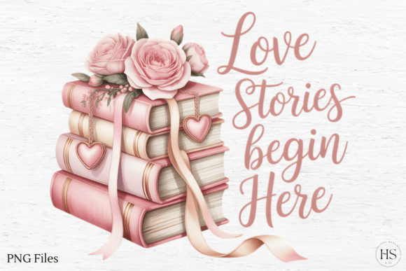 Download Floral Bookish Valentine PNG, Love PNG - Bookish valentine png Collection