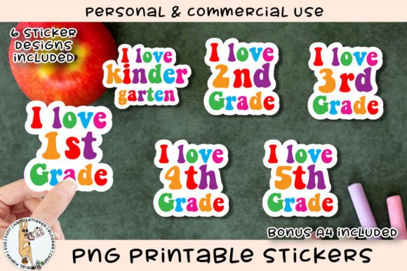 Download I Love Grades PNG Printable Stickers - Stickers Collection